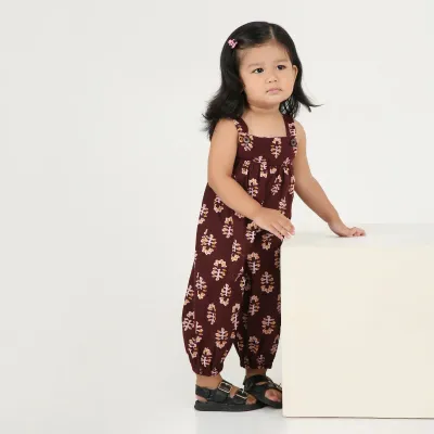 Sleeveless Cotton Jumpsuit — Mini Explorer Romper For Play Time