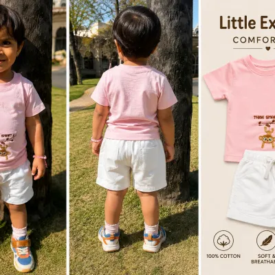 Think Smart Monkey Tee & Shorts Set