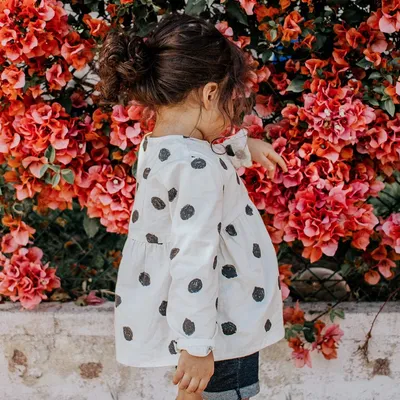White Polka Shirt