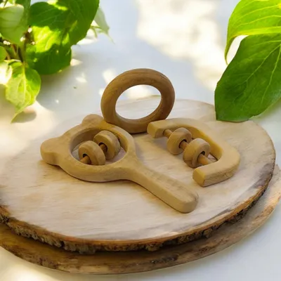 Most Loved Neem Rattles & Teether - Mickey Head, C Shape & Ring Shape