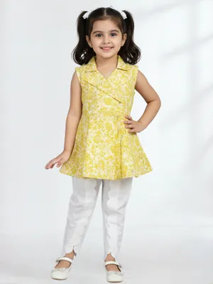 Sunshine Bloom Cotton Peplum Set