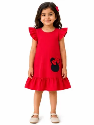 Minnie Mouse Red Ruffle Dress