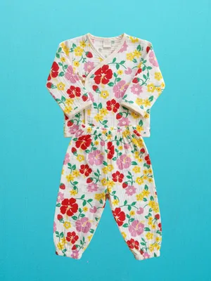 Blossom Garden Cotton Baby Co-ord Set — Infant