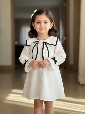 Noir Bow Cotton Top