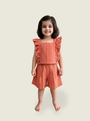 Terracotta Breeze Cotton Co-ord Set
