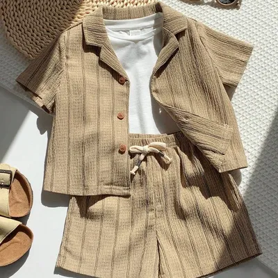 Boys Printed Shirt and T-Shirt Regular Fit Casual Half Sleeve