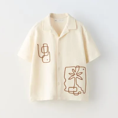 Boys Shirt, Polyester, Regular Fit